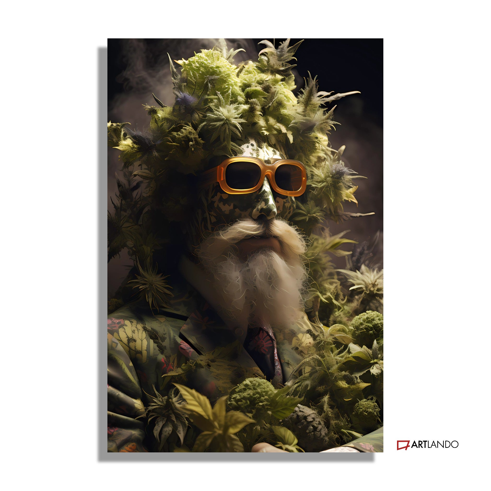 Weedman mit Sonnenbrille - Portrait Art