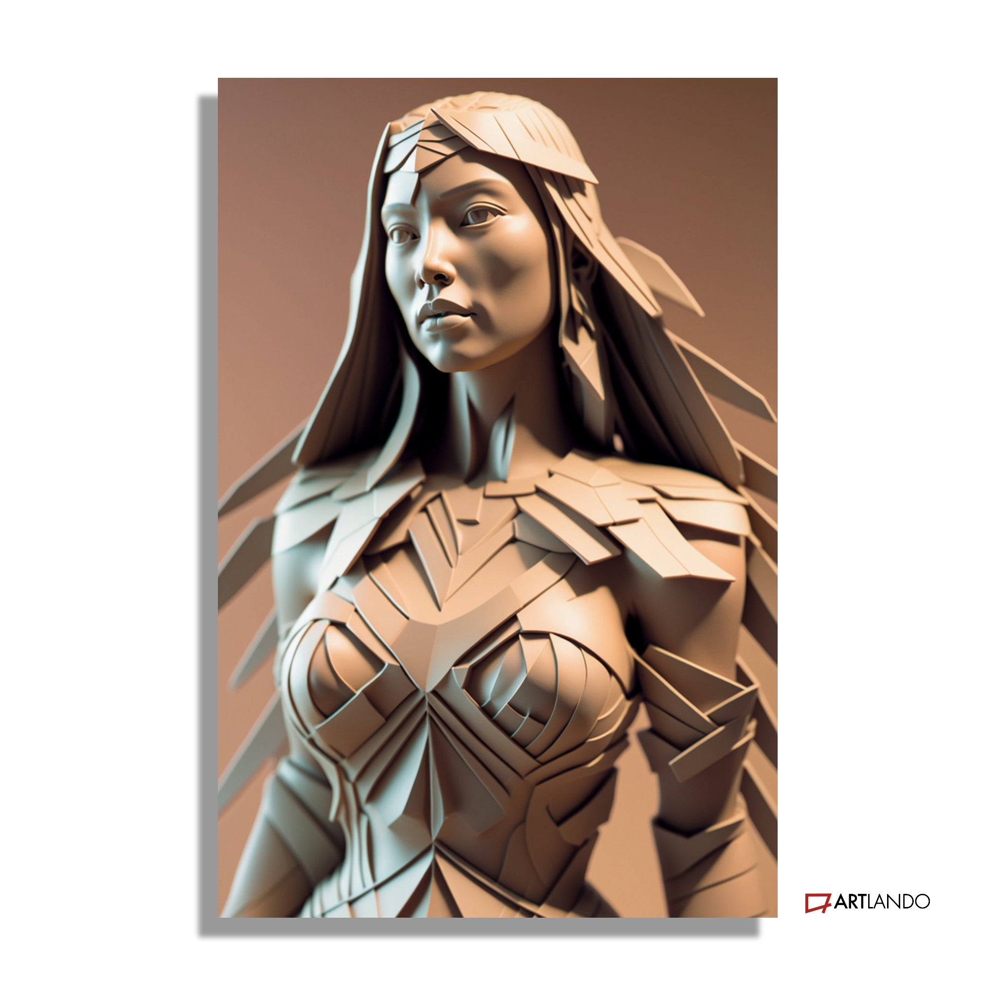 Pocahontas - Multidimensionaler Paperprint