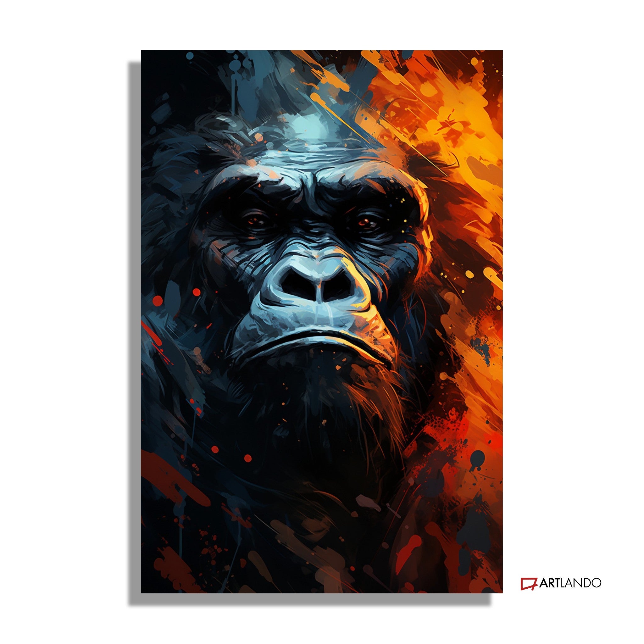 Gorilla Portrait- kreative Illustration