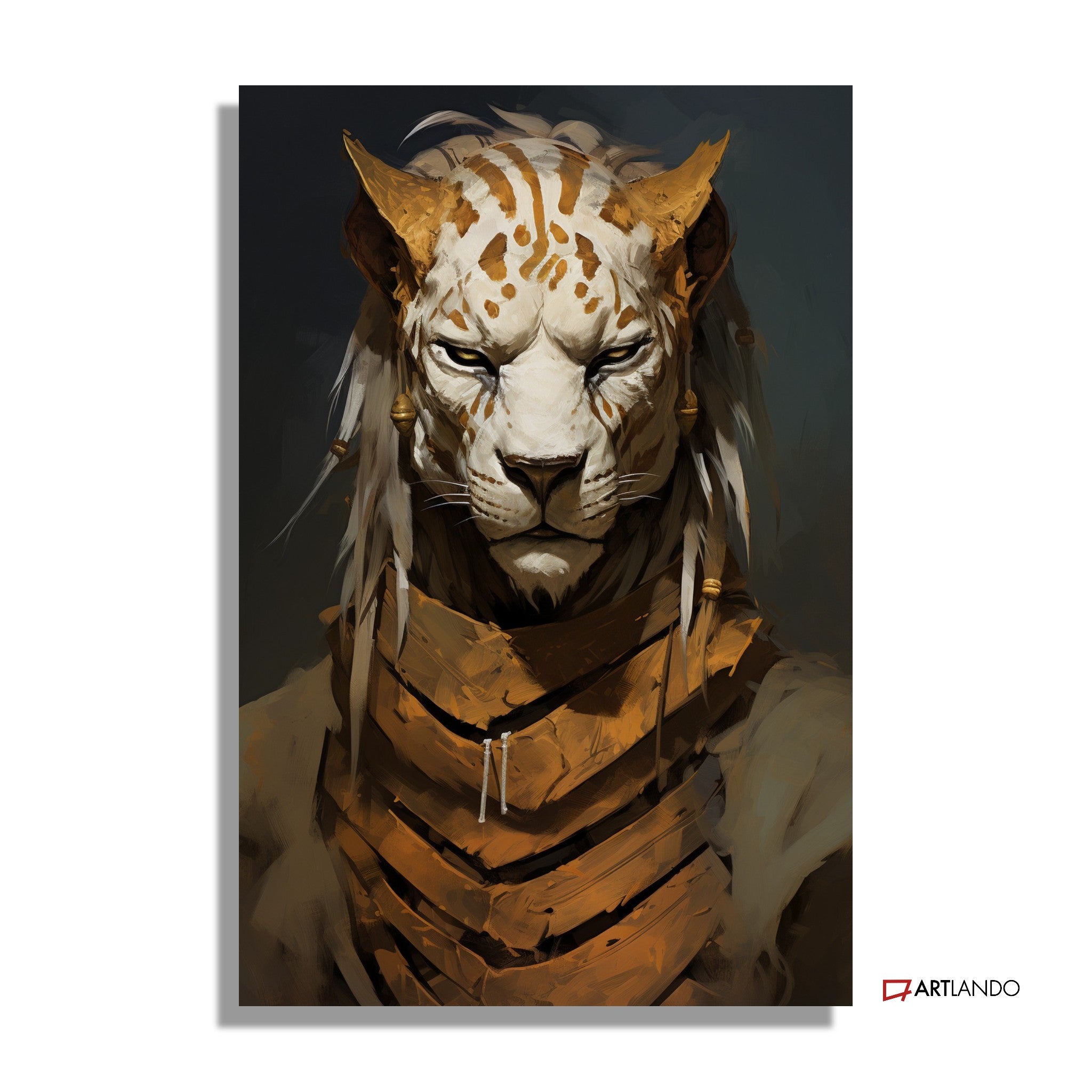Starker Tiger Humanoid - Portrait Art