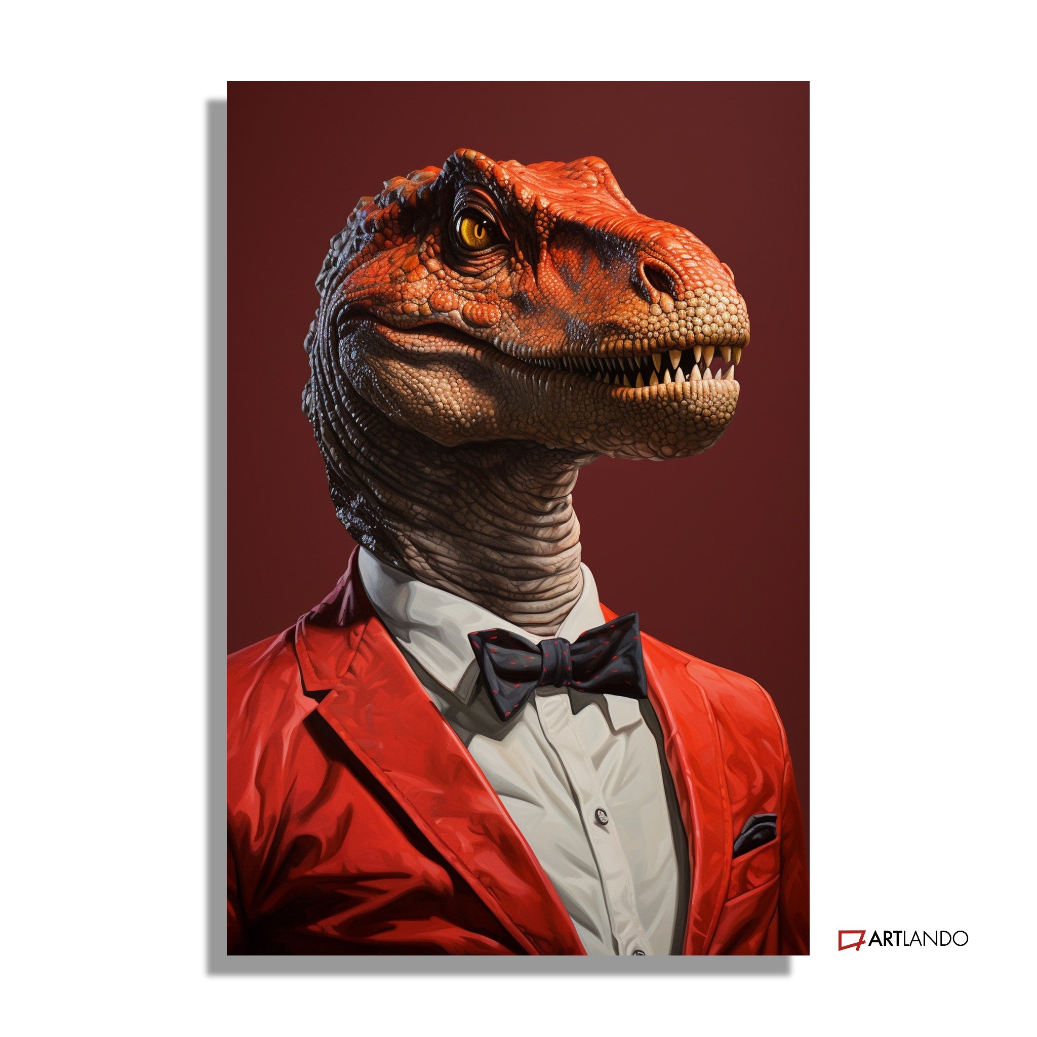 Dinosaurier als Geschäftsmann im Anzug