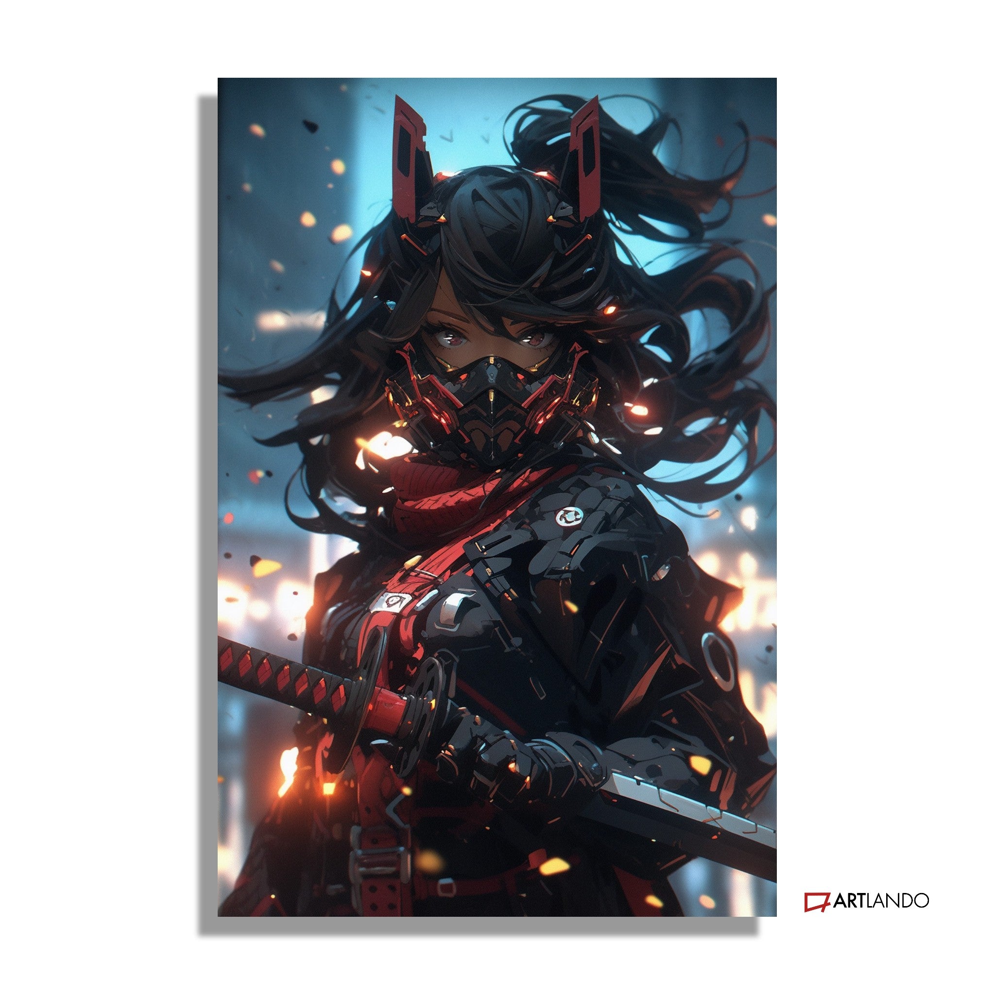 Anime Samurai Schwertkämpferin