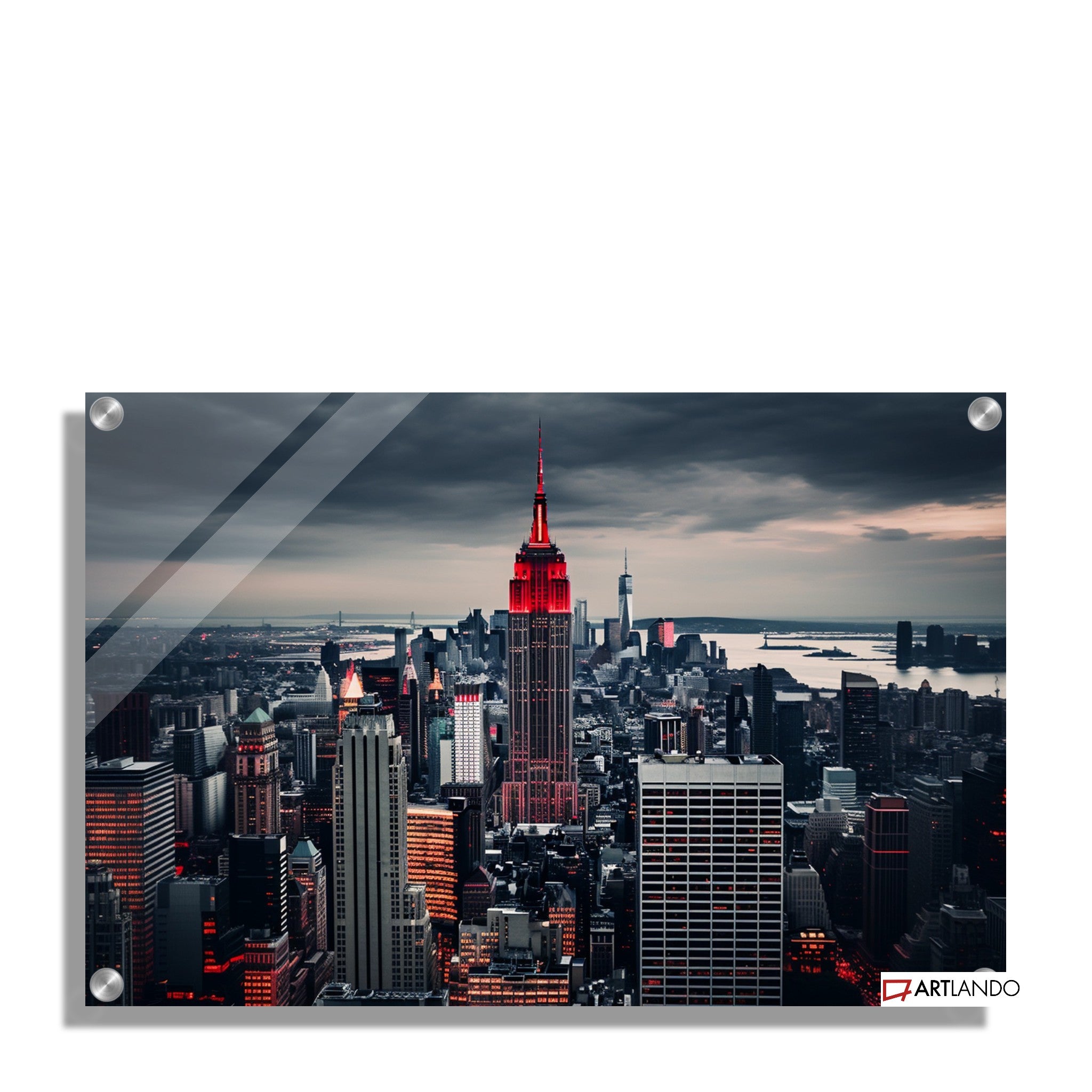 New York - Empire State Building in rotem Licht