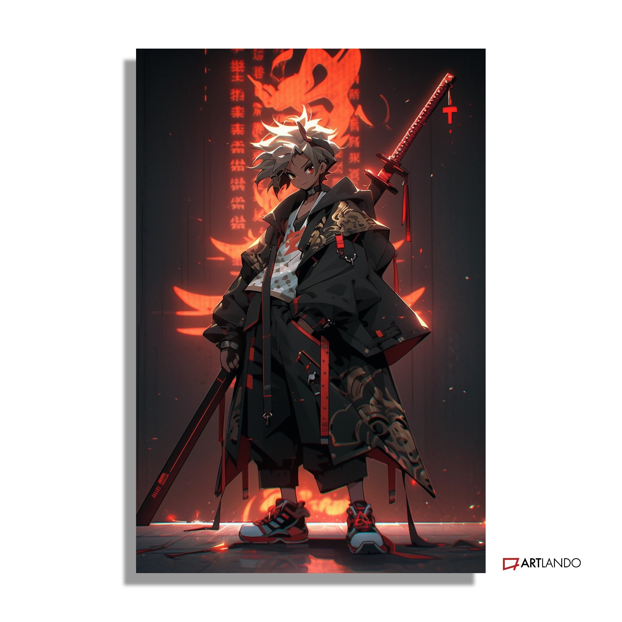 Anime Samurai Schwertkämpfer