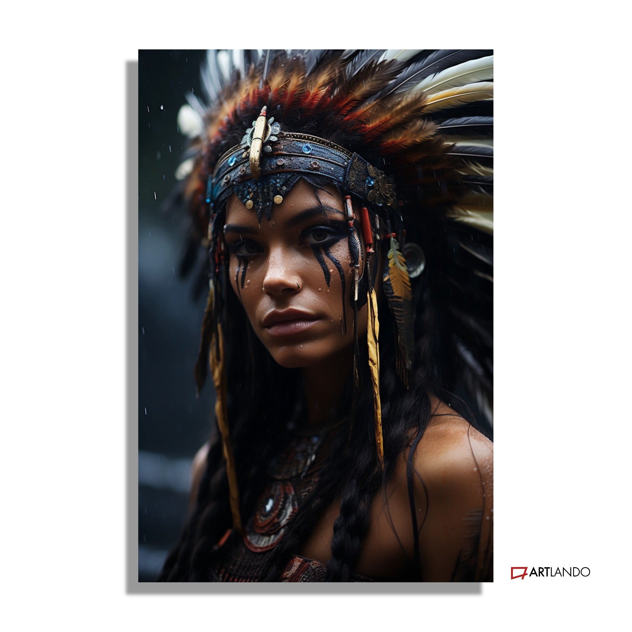 Native American Woman - Portrait Art