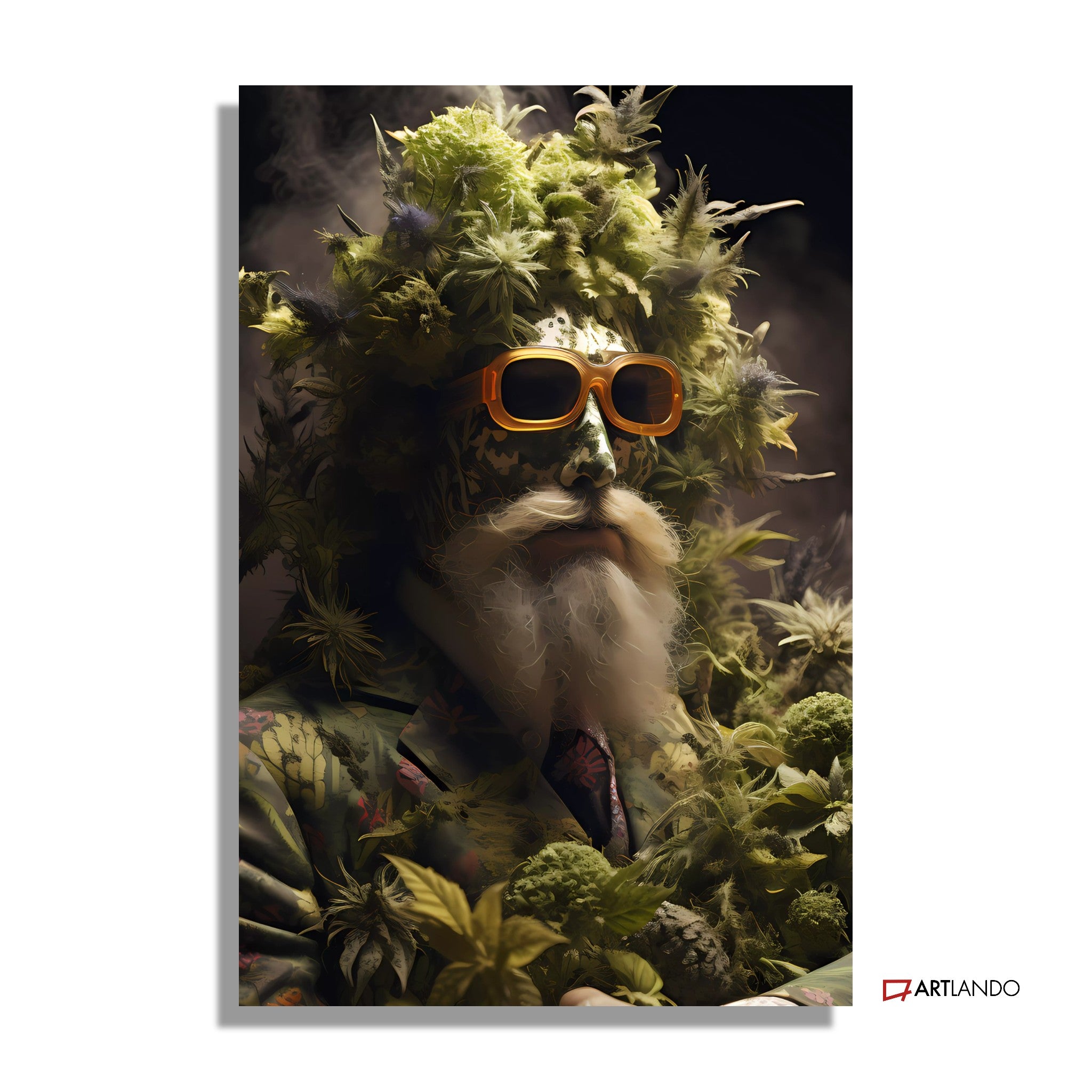 Weedman mit Sonnenbrille - Portrait Art