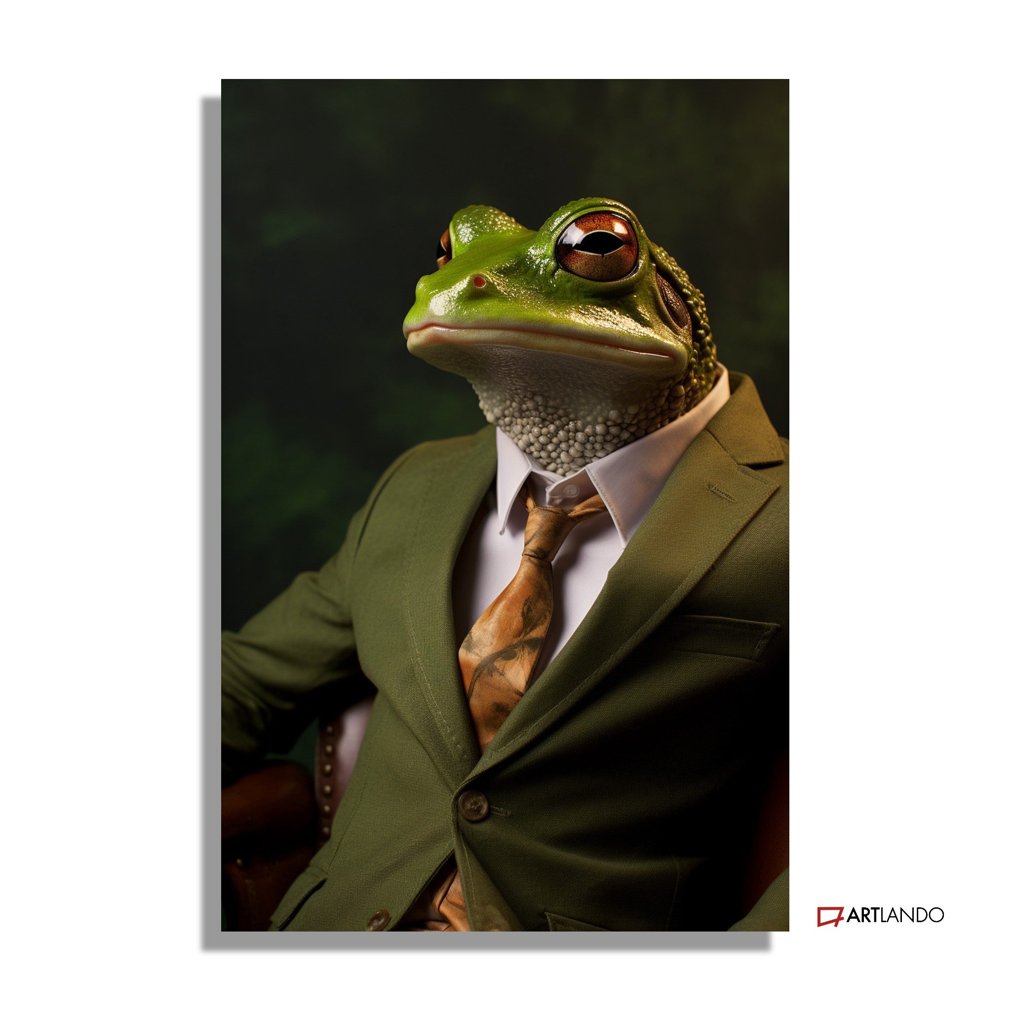 Frosch als Geschäftsmann im Anzug