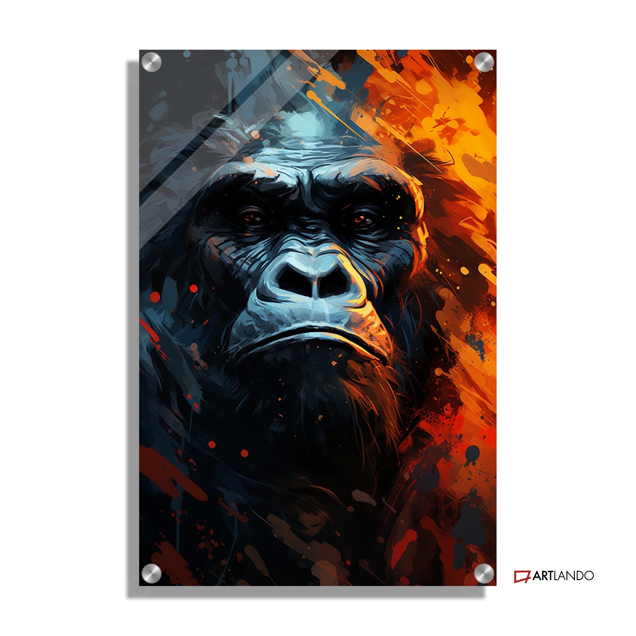 Gorilla Portrait- kreative Illustration